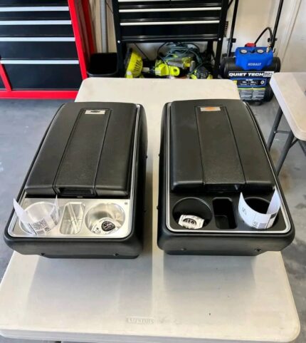 center consoles for a classic Chevrolet K5 Blazer or similar model from the late 1960s to the early 1980