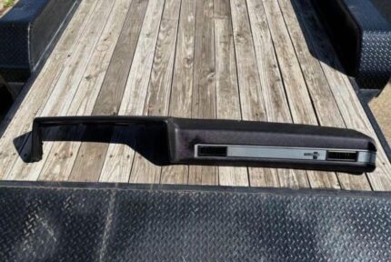 73-87 GMC Sierra Chevy C10 Squarebody A/C Dash Pad Black w/ Silver Trim